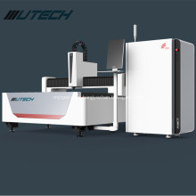 Máquina de corte a laser de fibra 1000w com acessório rotativo